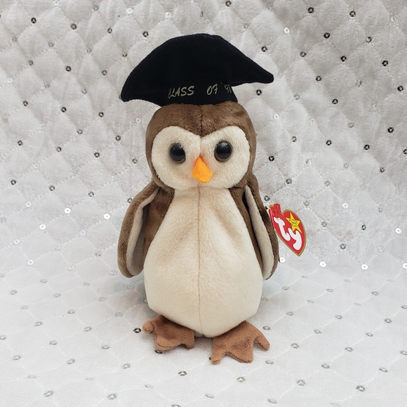 Vintage Ty Beanie Baby "WISE" Class of '98 - Picture 1 of 10